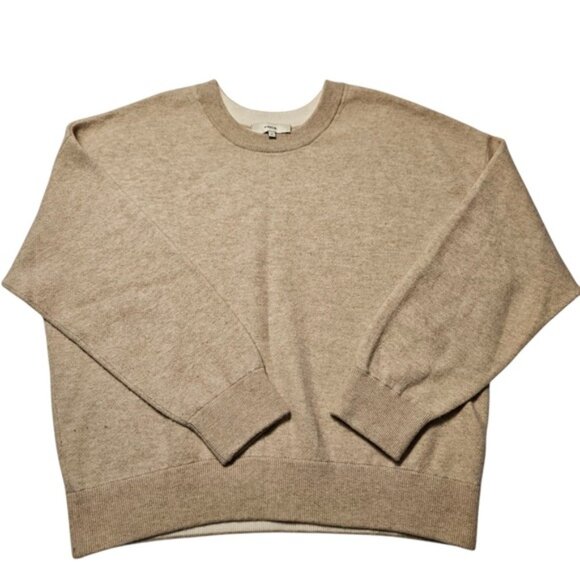 Vince Womens Cashmere Blend Sweater Knit Beige Crewneck Pullover Small S - Picture 10 of 10
